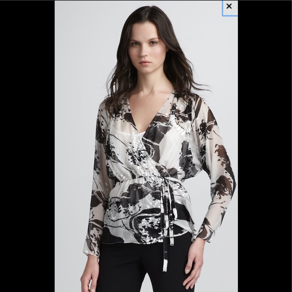 Rachel Zoe Lila Silk Wrap Blouse + Camisole